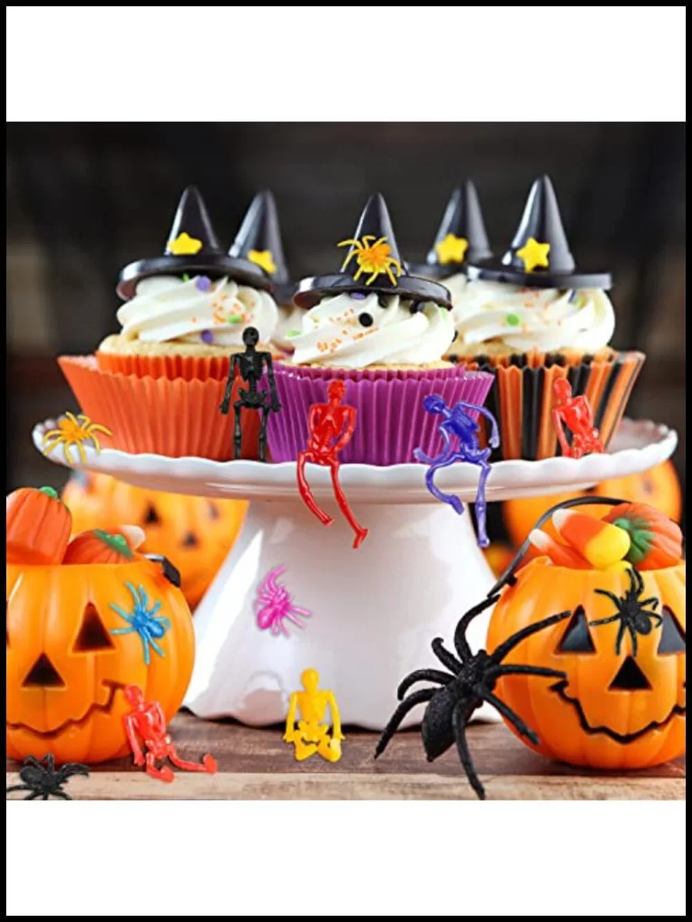 58PCS Halloween Party Favors Stretchy Skeleton Spider Toys for Kids Goody Bag